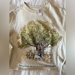 Disney Winnie the Pooh Cropped Sweater